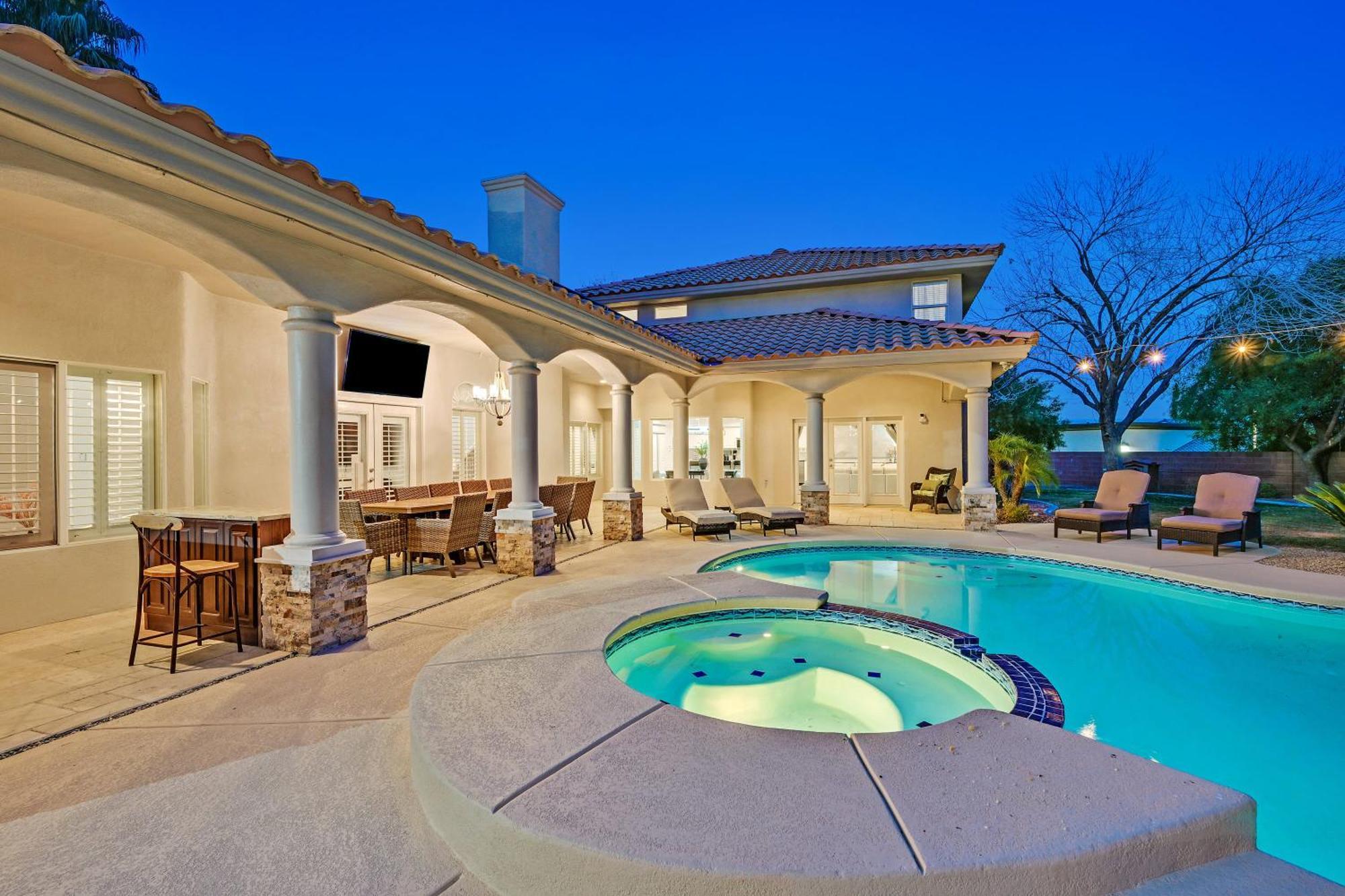 Lux 5Br Vegas Home W Pool, Spa, Games, Near Strip Λας Βέγκας Εξωτερικό φωτογραφία